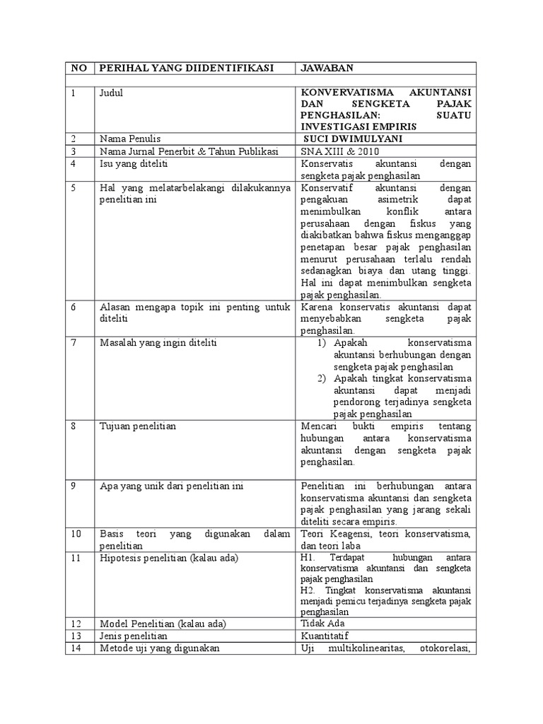 Critical Review Jurnal Seminar Pajak Kelompok 2 Pdf