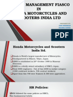 People Management Fiasco IN Honda Motorcycles and Scooters India LTD
