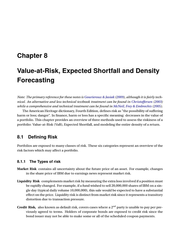 Chapter8 PDF | PDF | Value At Risk | Credit Risk