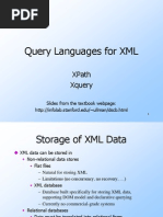 Lecture 17 XML and XPATH and XQUERY