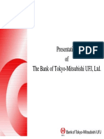 Presentation of The Bank of Tokyo - Mitsubishi UFJ, LTD