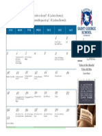 May Calendar, 2014-2015