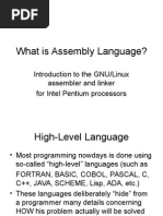 What Is Assembly Language?: Introduction To The GNU/Linux Assembler and Linker For Intel Pentium Processors