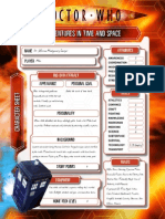 Dr Who Character Sheet Fillable
