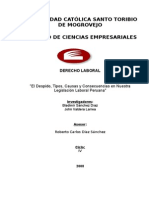 3965399 El Despido y Sus Consecuencias Legales en El Peru