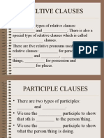 Reltive and Participle Clauses
