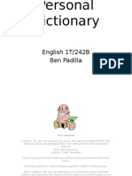 Personal Dictionary