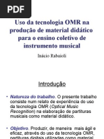 Uso Da Tecnologia OMR Na Produção de Material Didático