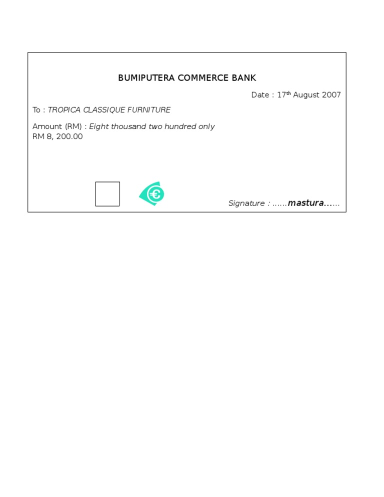 CHEQUE | PDF