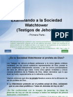 Examinando La Sociedad Watchtower (Parte I)