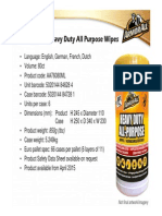 Armor All Heavy Duty All Purpose Wipes Sales Presenter