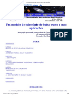 Um Modelo de Telescópio de Baixo Custo e Suas Aplicações