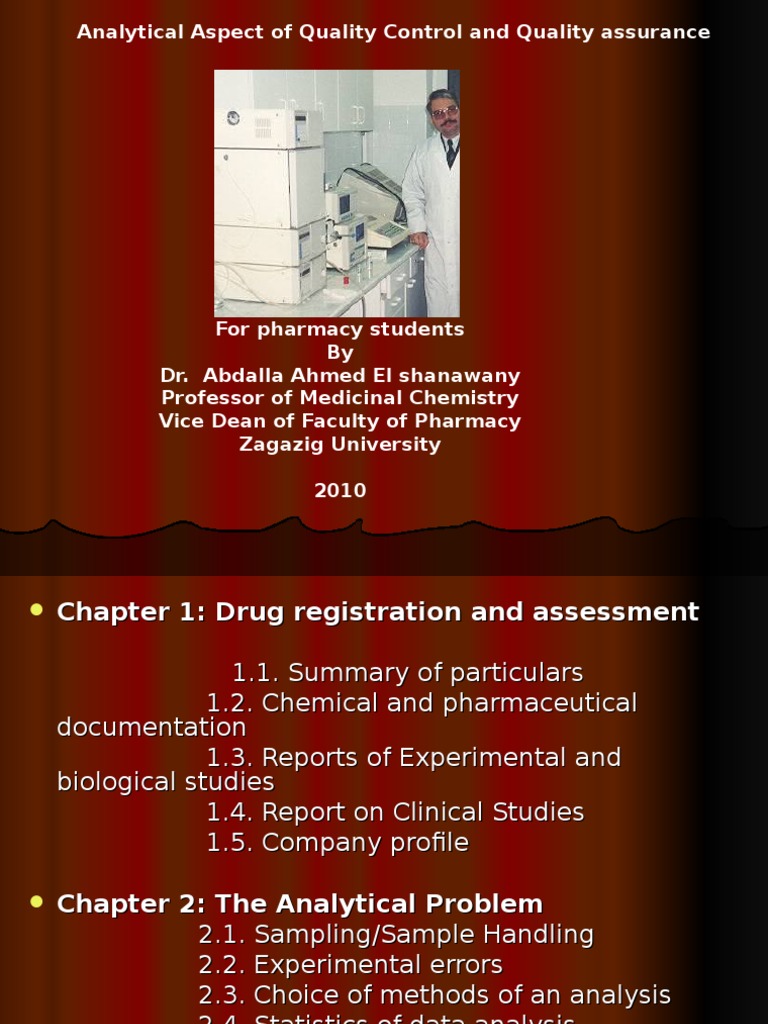 Quality Control and Drug Analysis | PDF | Detection Limit | Confidence ...