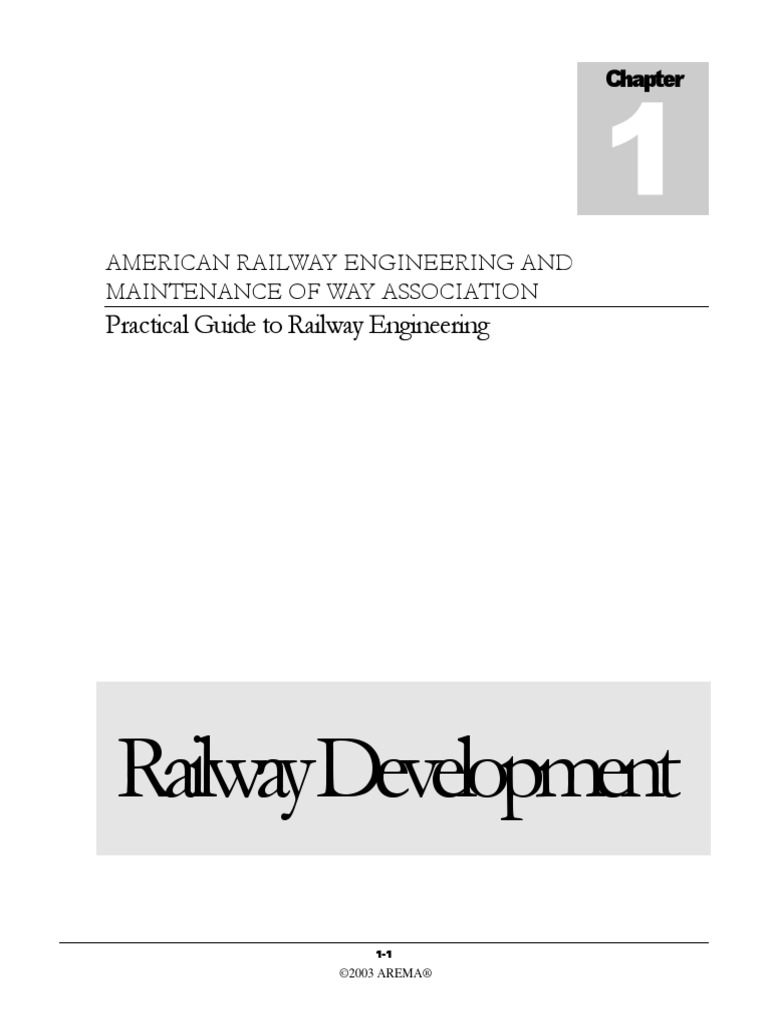Chapter 1 - Railway Development | PDF