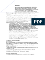 Trastornos de la percepción y el pensamiento