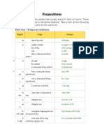 Prepositions Sec 1