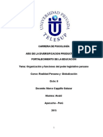 Organización y Funciones Del Legislativo