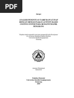 Download penentuan tarif rawat inap menggunakan activity based system by Faisal Iskandar SN259944834 doc pdf