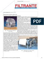Filtração Direta de Lodo de Caldo de Cana