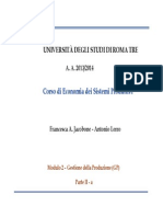 Economia Dei Sistemi Produttivi 09 Gestione Della Produzione2a