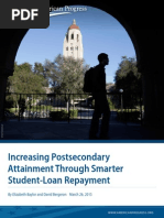 Increasing Postsecondary Attainment Through Smarter Student-Loan Repayment