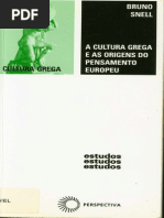 Bruno Snell - A Descoberta Da Humanidade e Nossa Posição Ante Os Gregos