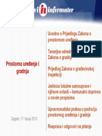 PROSTORNO UREDENJE I GRADNJA Prezentacija PDF