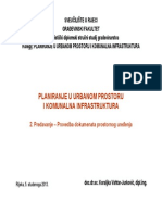 Planiranje U Urbanom Prostoru I Komunalna Infrastruktura2 PDF