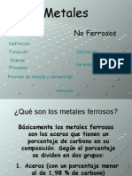 Metales Ferrosos y No Ferrosos