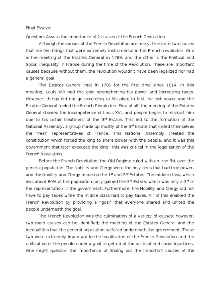 French Revolution Causes | PDF | French Revolution | French Monarchy