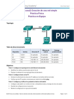 Practica Casa 2) 2.3.3.4 Construir Un Simple Red