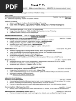 Sample Resume (Cheuk)