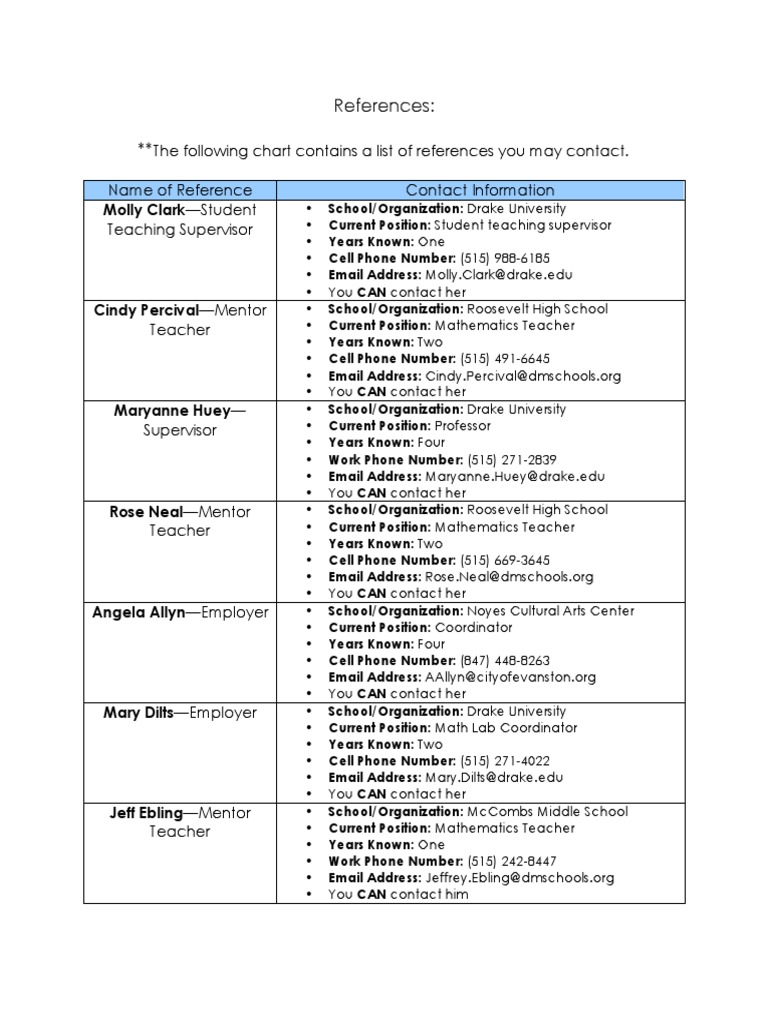 Teacher Reference Portfolio for Karly Sachs | PDF | Teachers | Cognition