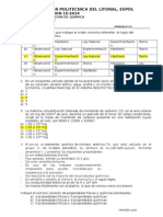 1s-2014 Examen de Recuperacion Quimica Version Uno