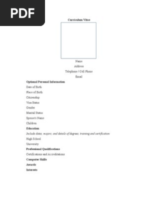 Curriculum Vitae