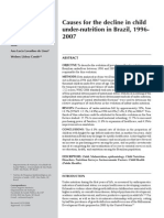 Causes For The Decline in Child Under-Nutrition in Brazil, 1996-2007