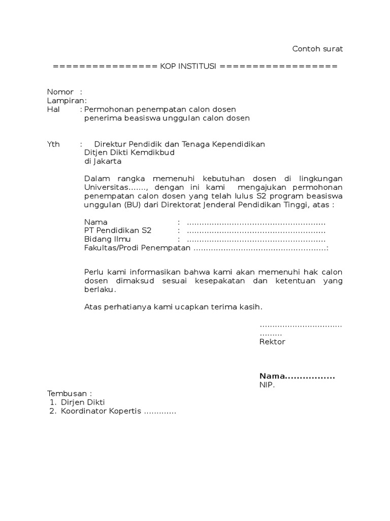 Contoh Surat Penolakan Permintaan English