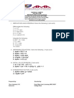 PRELIM EXAM MATH0709 DIFFERENTIAL EQUATIONS