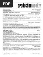 Download Production Weekly - Issue 939 - Thursday March 26 2015  141 listings - 31 pages by Production Weekly SN259972875 doc pdf
