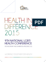 Health in Difference 2015 - Sponsorshop Prospectus
