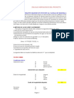 Calculo Del Tirante Máximo en Función Al Caudal de Máxima Avenida