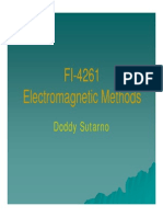 FI-4261 Electromagnetic Methods: Doddy Sutarno