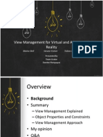 Damien Rompapas - View Management for Virtual and Augmented Reality