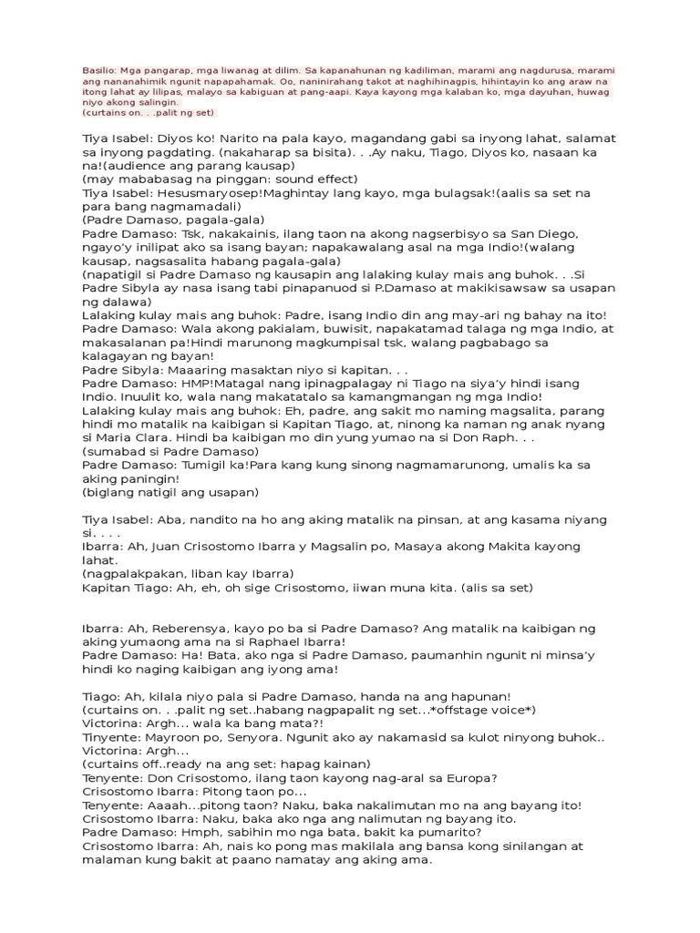 Noli Script | PDF