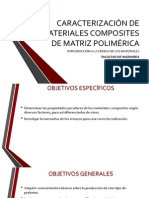 Caracterización de Materiales Composites de Matriz Polimérica