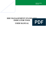 HSE MANAGEMENT STANDARDS INDICATOR TOOL USER MANUAL