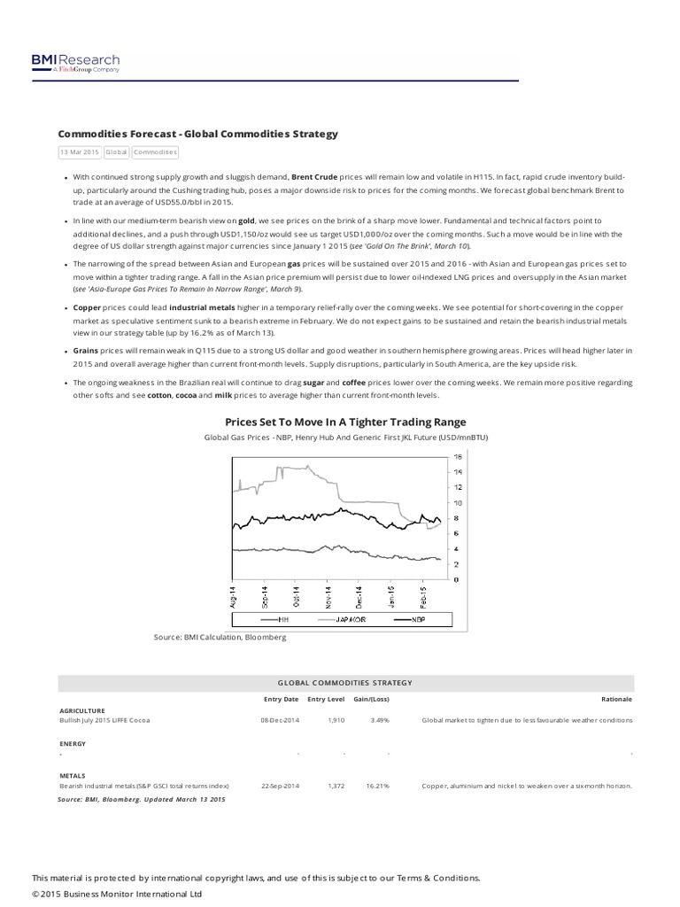Global Commodities Strategy | PDF | Derivative (Finance) | Agriculture