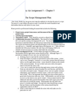 Husky Air Assignment 5 - Chapter 5 The Scope Management Plan