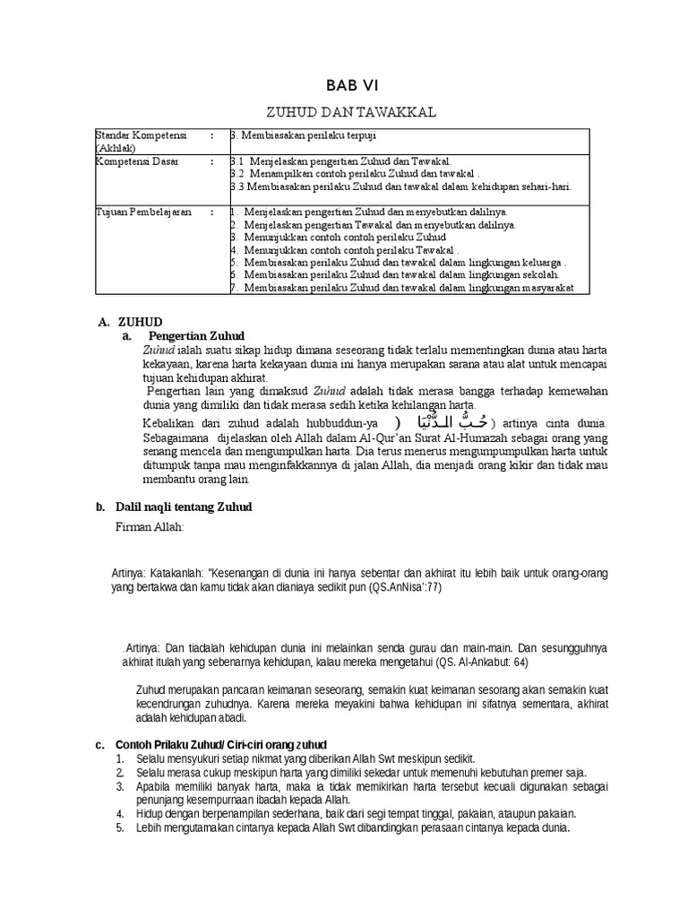 Agama Islam Grade 8 Zuhud 7 728 Riyadush Sholihin