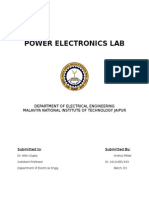 Power Electronics Lab: Department of Electrical Engineering Malaviya National Institute of Technology Jaipur